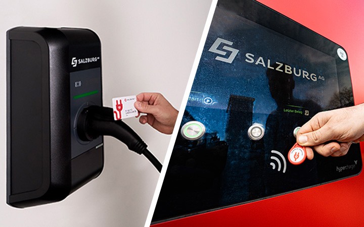 E-Ladesäule Salzburg AG: Karte anlegen