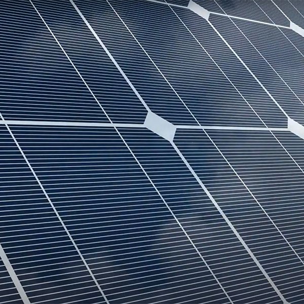 Nahaufnahme Solarpanel-Oberfläche.